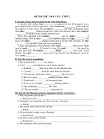 ĐỀ THI THỬ ANH VĂN - TEST 5 potx