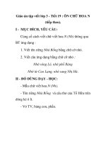 Giáo án tập viết lớp 3 - Tiết 19 : ÔN CHỮ HOA N (tiếp theo). docx