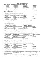 Ôn thi tốt nghiệp - Test 1 pptx