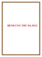 BỆNH UNG THƯ DẠ DÀY pptx