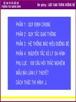 Giáo án điện tử dạy luật oto