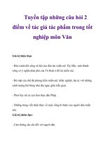 Tuyển tập những câu hỏi 2 điểm về tác giả tác phẩm trong tốt nghiệp môn Văn_4 docx