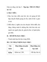 Giáo án tiếng việt lớp 5 - Tập đọc: THUẦN PHỤC SƯ TỬ pps