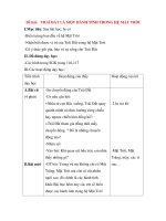 Giáo án Tự nhiên xã hội lớp 3: Đề bài: TRAÍ ĐẤT LÀ MỘT HÀNH TINH TRONG HỆ MẶT TRỜI docx