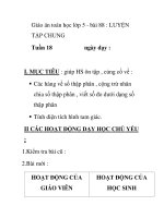 Giáo án toán học lớp 5 - bài 88 : LUYỆN TẬP CHUNG docx