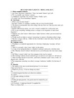 ĐỀ LUYỆN THI VÀ ĐÁP ÁN - TIẾNG ANH ( Số 5 ) pot