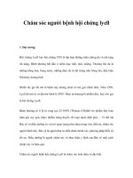 Chăm sóc người bệnh hội chứng lyell pptx