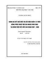 Đánh giá kết quả điều trị sỏi niệu quản 13 trên bằng phẫu thuật nội soi ngoài phúc mạc tại bệnh viện việt đức