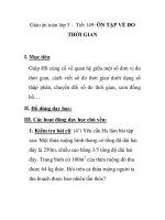 Giáo án toán lớp 5 - Tiết 149: ÔN TẬP VỀ ĐO THỜI GIAN potx