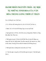 DANH NHÂN NGUYỄN TRÃI - SỰ HỘI TỤ NHỮNG TINH HOA CỦA VĂN HÓA THĂNG LONG THỜI LÝ TRẦN_4 potx