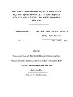 MẪU BÁO CÁO DANH SÁCH CÁC TRẠM GỐC THUỘC “DANH MỤC THIẾT BỊ VIỄN THÔNG VÀ ĐÀI VÔ TUYẾN ĐIỆN BẮT BUỘC KIỂM ĐỊNH” CÓ SỰ THAY ĐỔI NHƯNG KHÔNG PHẢI KIỂM ĐỊNH ppt