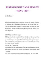 HƯỚNG DẪN KỸ NĂNG DÙNG TỪ (TIẾNG VIỆT)_4 potx