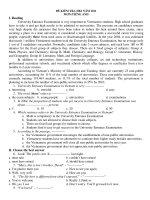 ĐỀ KIỂM TRA HKI NĂM 2011 MÔN:TIẾNG ANH docx