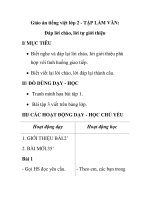 Giáo án tiếng việt lớp 2 - TẬP LÀM VĂN: Đáp lời chào, lời tự giới thiệu ppt