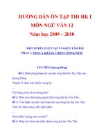 HƯỚNG DẪN ÔN TẬP THI HK I MÔN NGỮ VĂN 12 Năm học 2009 – 2010_3 doc