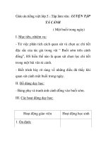 Giáo án tiếng việt lớp 5 - Tập làm văn : LUYỆN TẬP TẢ CẢNH ( Một buổi trong ngày) pps