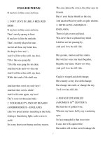 Tài liệu Anh văn: ENGLISH POEMSO pps