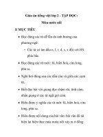 Giáo án tiếng việt lớp 2 - TẬP ĐỌC: Mùa nước nổi pdf