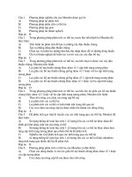 Đề thi và đáp án Sinh học: Phương pháp nghiên cứu của Menden pptx