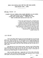 Nghiên cứu quy trình, công nghệ chế biến các sản phẩm phụ chăn nuôi ở các xí nghiệp giết mổ (lông, máu, xương, móng...) thành các loại thức ăn bổ sung cho gia súc gia cầm