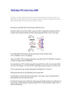 Thiết lập VPN trên Cisco 2600 pot