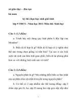 sở giáo dục - đào tạo hà nam kỳ thi chọn học sinh giỏi tỉnh lớp 9 THCS docx