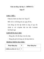 Giáo án tiếng việt lớp 2 - CHÍNH TẢ: Ngày lễ ppsx