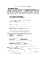 ĐỀ THI THỬ ANH VĂN - TEST 15 pps