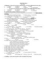 ENGLISH TEST 2 - Class: 12C docx