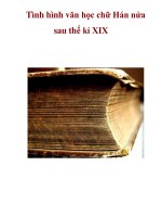 Tình hình văn học chữ Hán nửa sau thế kỉ XIX potx