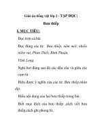 Giáo án tiếng việt lớp 2 - TẬP ĐỌC: Bưu thiếp doc