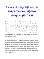 Âm mưu xâm lược Việt Nam của Pháp & Tình hình Việt Nam phong kiến giữa TK 19_2 doc