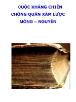 CUỘC KHÁNG CHIẾN CHỐNG QUÂN XÂM LƯỢC MÔNG – NGUYÊN docx