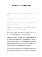 XÁC ĐỊNH DUNG MÔI TỒN DƯ pot