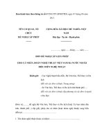 MẪU CẤP GIẤY PHÉP CHO CÁ NHÂN, ĐOÀN NGHỆ THUẬT VIỆT NAM RA NƯỚC NGOÀI BIỂU DIỄN NGHỆ THUẬT ppsx