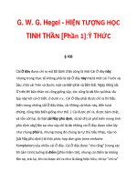 G. W. G. Hegel - HIỆN TƯỢNG HỌC TINH THẦN [Phần 1]:Ý THỨC_4 pot