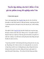 Tuyển tập những câu hỏi 2 điểm về tác giả tác phẩm trong tốt nghiệp môn Văn_3 pptx