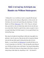 Khổ vì trí tuệ hay là bi kịch của Hamlet của William Shakespears_1 docx