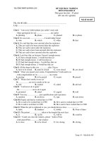 ĐỀ THI TRẮC NGHIỆM MÔN ENGLISH 12 - TRƯỜNG THPT LƯƠNG SƠN - Mã đề thi 483 pptx