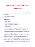 RÈN LUYỆN KĨ NĂNG TÍNH TOÁN TRONG ĐỊA LÍ_2 potx