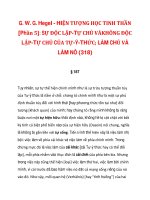 G. W. G. Hegel - HIỆN TƯỢNG HỌC TINH THẦN [Phần 5]: SỰ ĐỘC LẬP-TỰ CHỦ_2 docx