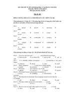 ĐỀ THI THỬ TUYỂN SINH ĐẠI HỌC, CAO ĐẲNG NĂM 2011 Môn thi: TIẾNG ANH - Mã đề 401 doc