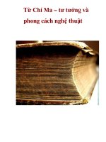 Từ Chí Ma – tư tưởng và phong cách nghệ thuật . docx