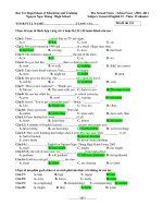 The Second Term - School Year : 2010 -2011 Subject: General English 12 Mã đề thi 132 doc