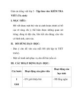 Giáo án tiếng việt lớp 5 - Tập làm văn: KIỂM TRA VIẾT (Tả cảnh) pdf