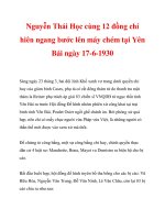Nguyễn Thái Học cùng 12 đồng chí hiên ngang bước lên máy chém tại Yên Bái ngày 17-6-1930_1 docx