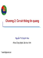 Bài giảng THÔNG TIN QUANG - Chương 2 pptx