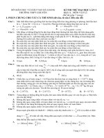 KÌ THI THỬ ĐẠI HỌC LẦN I MÔN VẬT LÝ pot