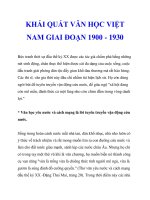 KHÁI QUÁT VĂN HỌC VIỆT NAM GIAI ĐOẠN 1900 - 1930_6 docx