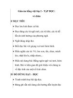 Giáo án tiếng việt lớp 2 - TẬP ĐỌC: vè chim pdf